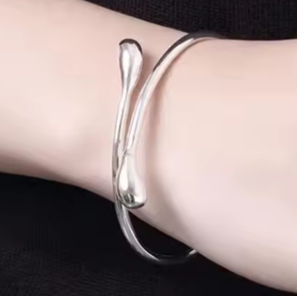 Elegant 925 Sterling Silver Women's Bracelet - Picture 3 of 6